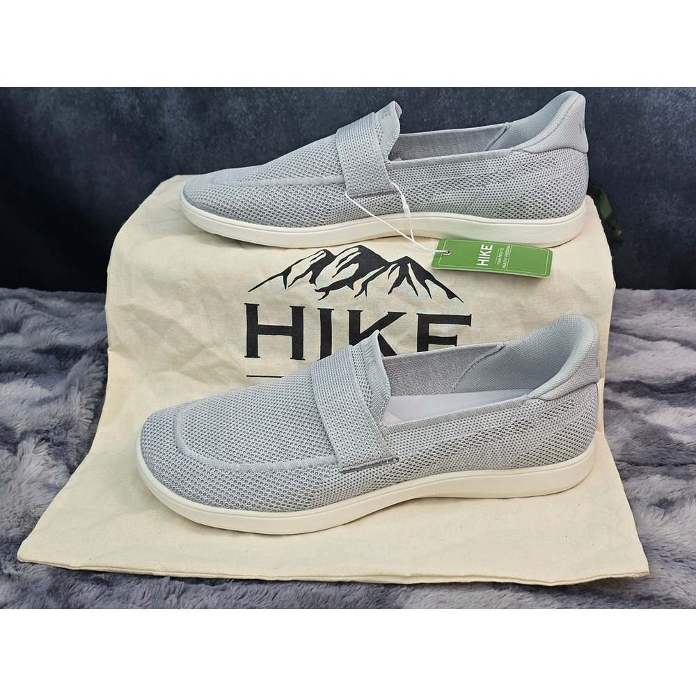 NWT Hike Footwear Valenza Barefoot Slip On Loafer Grey Knit EU 40 Women SZ 9.5